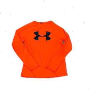 Orange Under Armour long sleeve tee